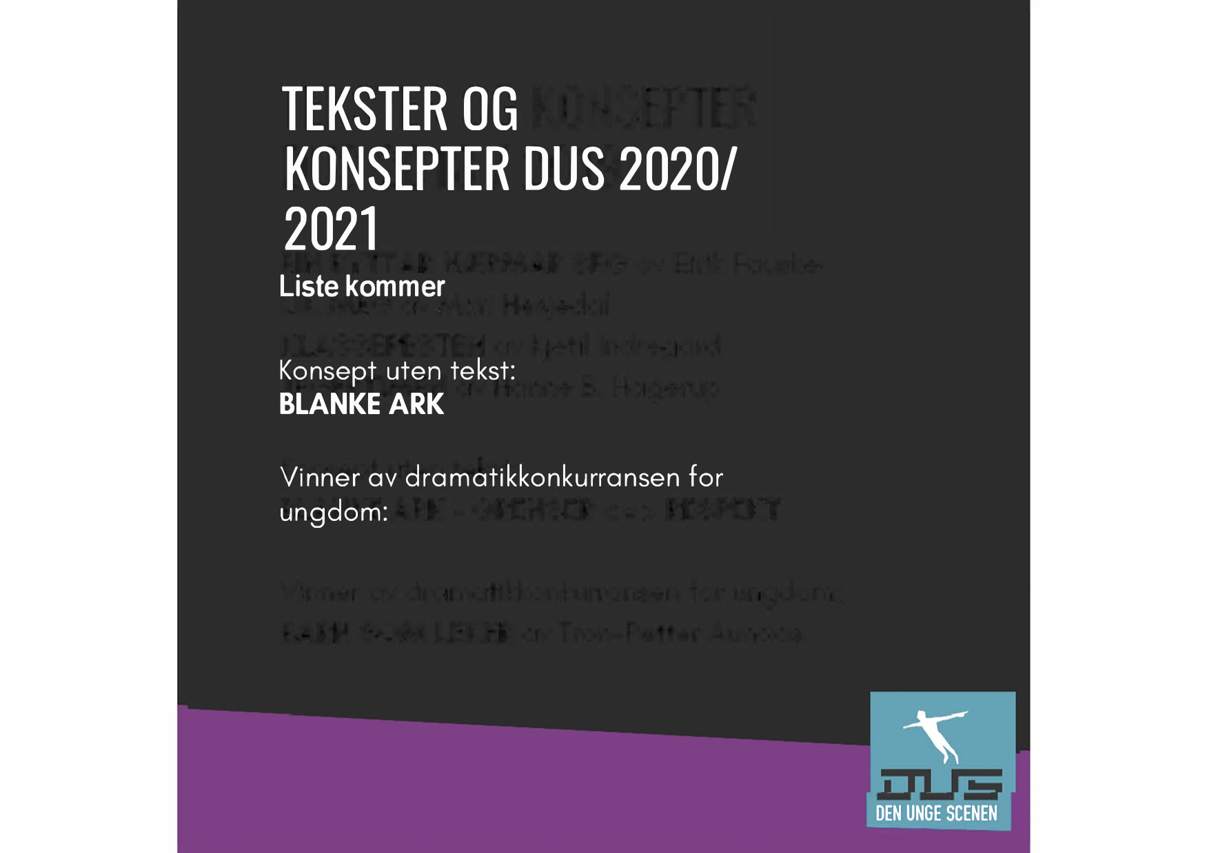 Tekster og konsepter 2020/2021